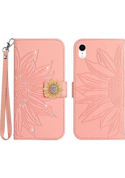 Iphone Xr Telefon Kılıfı Flip Cüzdan Kredi Kartı Kartı Tutucu Tpu Pu (Yurt Dışından)