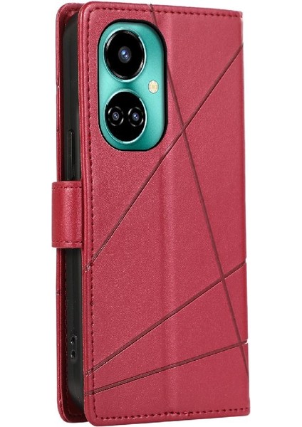 Tecno Camon 19 Şok Emici Kickstand Darbeye Üç Için Flip Case (Yurt Dışından)