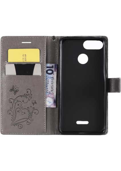 Xiaomi Redmi Için Flip Case 6/6A Kart Yuvası Standı ile Darbeye Kapak Pu (Yurt Dışından)
