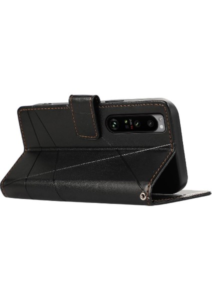 Sony Xperia 1 Iii Için Flip Case Darbeye Şok Emici Üç Kart (Yurt Dışından)