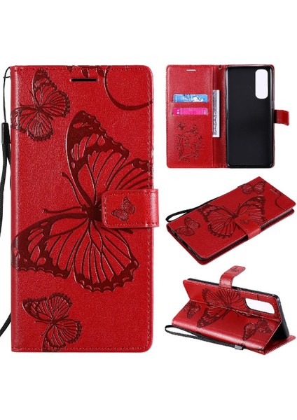Kart Yuvası Standı Pu ile Oppo Reno4 Pro 4g Manyetik Kapak Için Flip Case (Yurt Dışından)