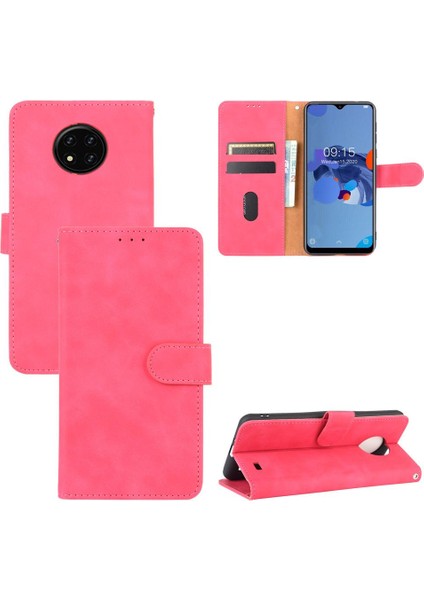Kart ile Oukitel C19 Tam Koruma Deri Folio Flip Case Için Kılıf (Yurt Dışından)