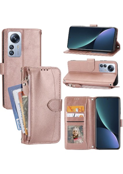 Xiaomi 12 PRO/12S Pro Manyetik Kapatma Pu Deri Kart Için Flip Case (Yurt Dışından)