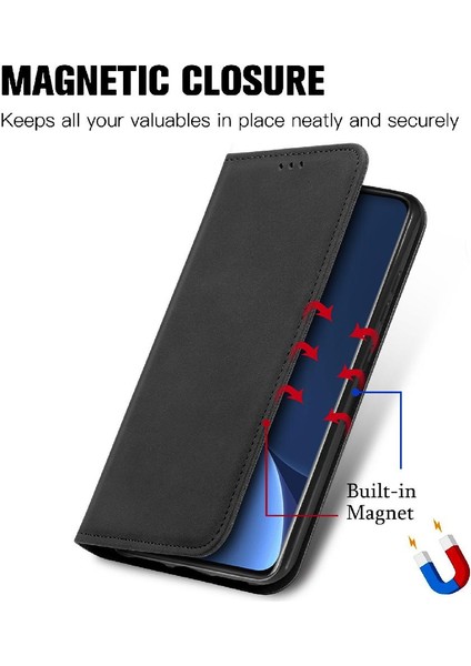 Xiaomi 12 Için Kılıf Pro Kapak Kapak Darbeye Cüzdan Deri Kılıf Basit (Yurt Dışından) indirimleri