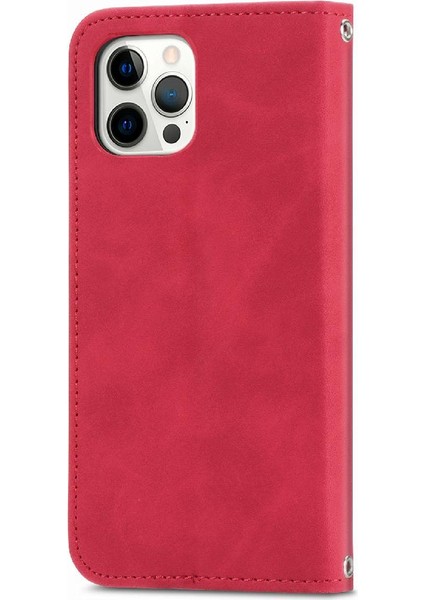 Iphone 12 Için Kılıf Promax Basit Iş Kapak Çevirin Deri Kılıf Cüzdan (Yurt Dışından)