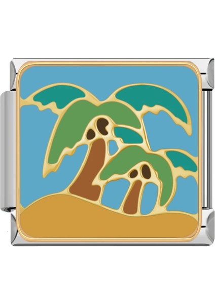 Italyan Charm Tropical Palm Tree