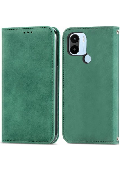 Xiaomi Redmi A1 Için Flip Case Artı Deri Kılıf Kapak Çevirin Basit Iş (Yurt Dışından)