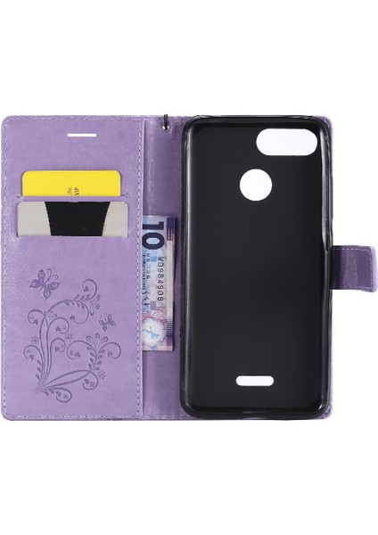 Xiaomi Redmi Için Flip Case 6/6A Kart Yuvası Standı ile Darbeye Kapak Pu (Yurt Dışından)
