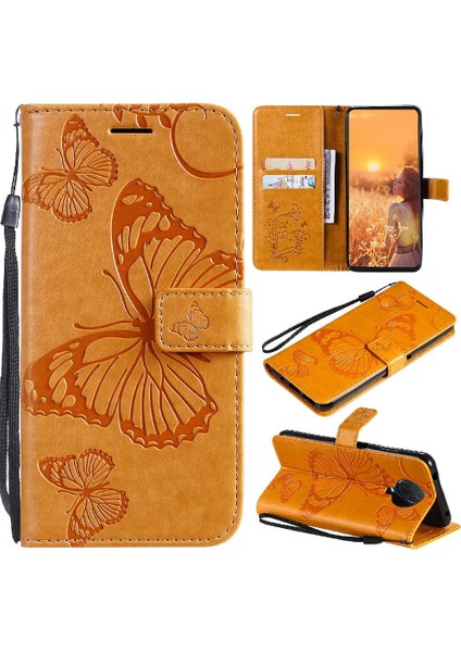 Nokia G20 Için Flip CASE/G10 Manyetik Kapak Darbeye Kapak Kart Yuvası ile (Yurt Dışından)