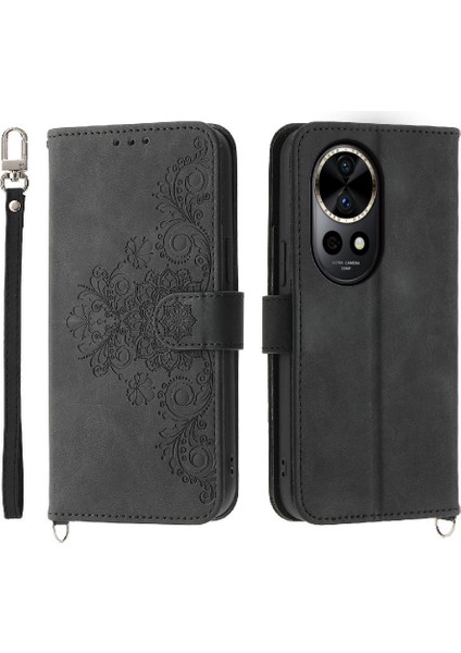 Huawei Nova 12 Pro Için Flip Case Çoklu Kredi Kartı Yuvaları Darbeye (Yurt Dışından)