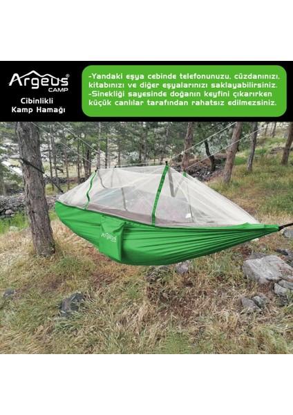 Cibinlikli Kamp Hamağı Yeşil