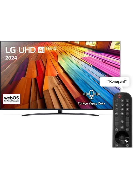 75UT8100 75" 190 Ekran Uydu Alıcılı 4K Ultra HD Smart LED TV