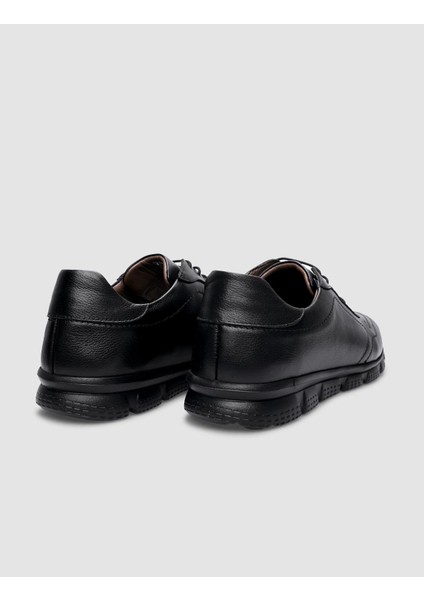 %100 Hakiki Deri Siyah Bağcıklı Erkek Günlük Ayakkabı modelleri