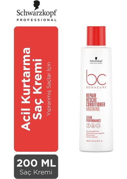Bc Clean Acil Kurtarma Saç Kremi 200ML