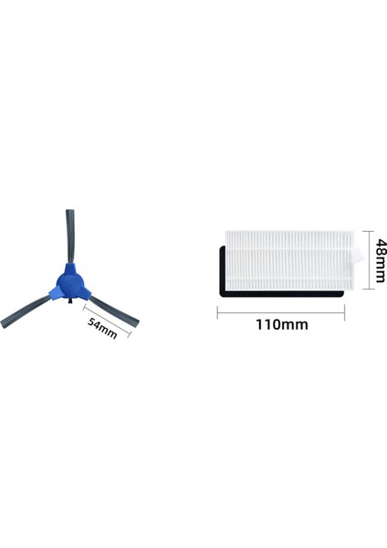 2x Hepa Filtre Yan Fırça Değiştirme 1090 1790 Titanyum Ultra Robotik Elektrikli Süpürge Yedek Parçaları (Yurt Dışından) modelleri