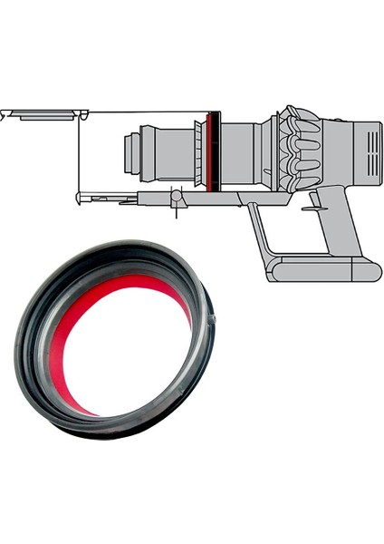 Dy-Son V10/SV12 Elektrikli Süpürge Parçaları Için Toz Kutusu Sızdırmazlık Halkaları, Dy-Son Çöp Kovaları ile Uyumlu 969509-01 (Yurt Dışından) fırsatları