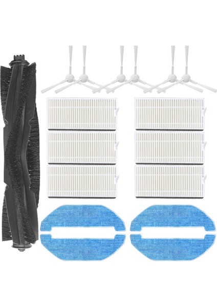 Q11 Robot Süpürge Ana Fırça, Yan Fırça Filtresi ve Paspas Bezi Yedek Aksesuarları (Yurt Dışından)