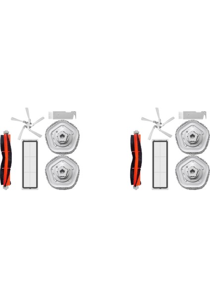 2x Bot W10 W10 Pro Kendi Kendini Temizleyen Robot Vakum ve Paspas Ana Yan Fırça Hepa Filtre Paspas Pedleri Parçaları (Yurt Dışından)