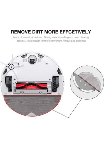 5 Adet Mops Aksesuarları Tam Kapsama S5 Max S50 S55 S6 S6 Maxv Elektrikli Süpürge Mops (Yurt Dışından)