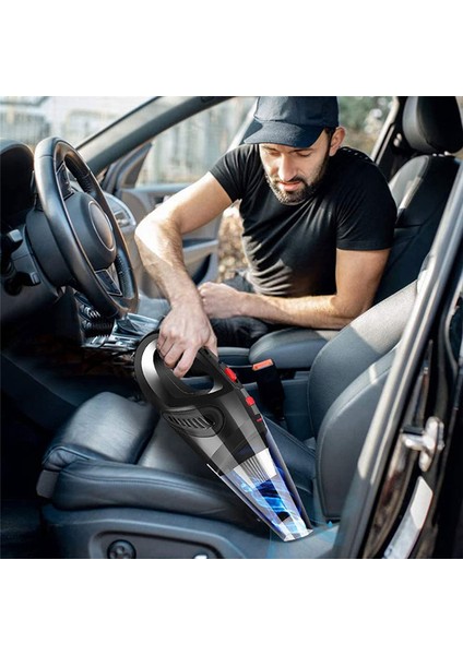 Elektrikli El Süpürgesi Akülü 120 W 4500 Pa Güçlü Emiş Şarj Edilebilir Islak Kuru Taşınabilir Araba Elektrikli Süpürge (Yurt Dışından) fiyatları