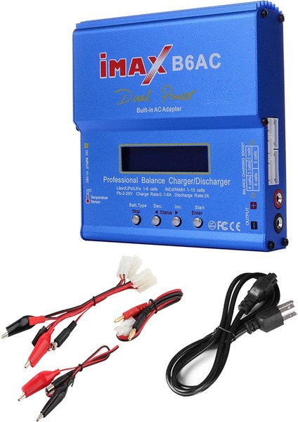 Imax Için B6AC 80 W Rc Şarj Dengeleyici + Tamiya Kablo Dijital Li-Ion Life Nimh Nicd Pb Lipo Pil Boşaltıcı Abd Plug (Yurt Dışından)