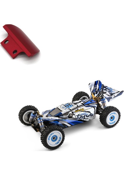 Wltoys 144001 124017 124019 Rc Araba Yükseltme Parçaları Aksesuarları Için Metal Ön Tampon, Kırmızı (Yurt Dışından)