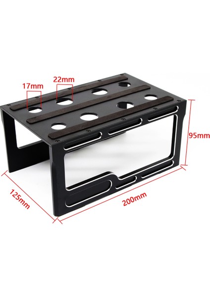 Metal Rc Araba Çalışma Standı Onarım Iş Istasyonu Platformu Şok Damper Çukurları Standı 1/8 1/10 1/12 Rc Arabalar Kamyon Buggy, Siyah (Yurt Dışından) fiyatları