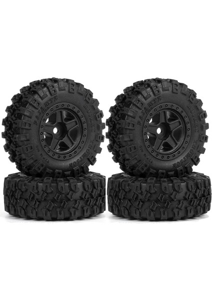 1.0 Inç Beadlock Jant Jant Lastikleri Seti 1/24 Rc Paletli Eksenel SCX24 Sürgü Gladyatör, Siyah (Yurt Dışından)