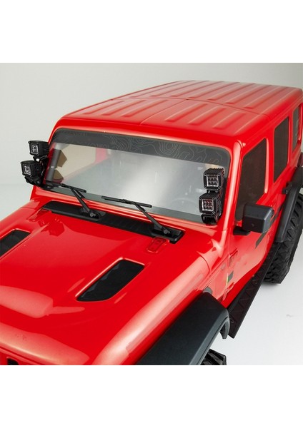 Modifiye Far Spot Araba Üst Işıklar Tampon Işıkları Eksenel SCX10 Jeep Traxxas Trx4 Trx6 1/10 Rc Paletli Araba, D Siyah (Yurt Dışından)