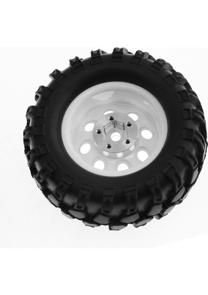 4 Adet 93MM Metal 1.9 Inç Beadlock Jant Lastik Lastik Seti 1/10 Rc Paletli Araba Traxxas, 8 Delik 12MM Adaptör, Beyaz (Yurt Dışından) indirimleri