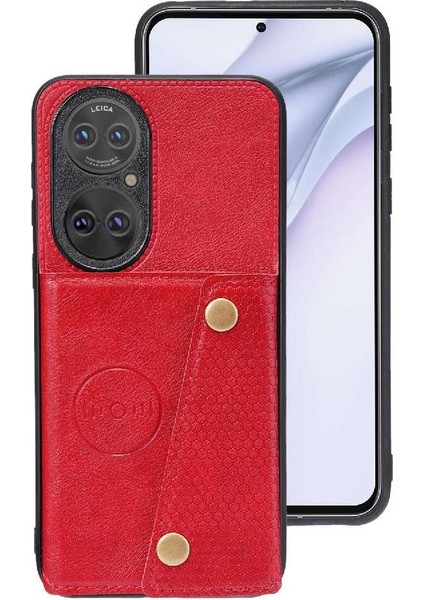 P50 Pro Kart Tutucu Buit Için Cüzdan Durumda Demir Cüzdan Durumda (Yurt Dışından)
