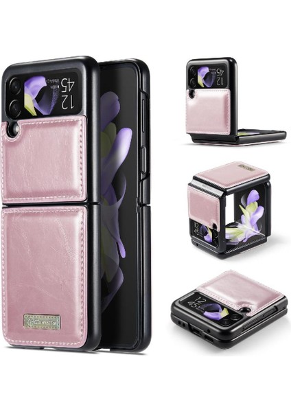 Samsung Galaxy Z Flip 4 Için Flip Case 5g Kickstand Kart Tutucu Retro (Yurt Dışından)