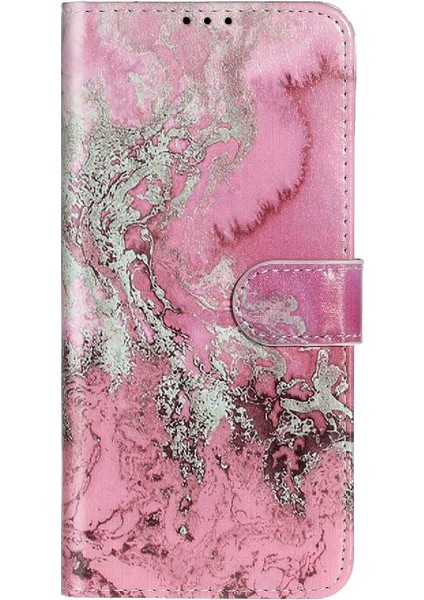 Samsung Galaxy A51 4g Için Flip Case Manyetik Pu Deri Cüzdan Tam Mermer (Yurt Dışından)