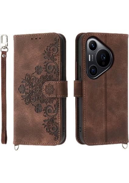 Pura 70 Pro Çoklu Kredi Kartı Yuvaları Bileklik Için Flip Case (Yurt Dışından)