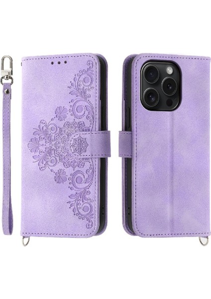 Iphone 15 Pro Darbeye Çoklu Kredi Kartı Yuvaları Için Flip Case (Yurt Dışından)
