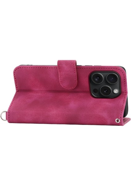 Iphone 15 Pro Darbeye Çoklu Kredi Kartı Yuvaları Için Flip Case (Yurt Dışından)