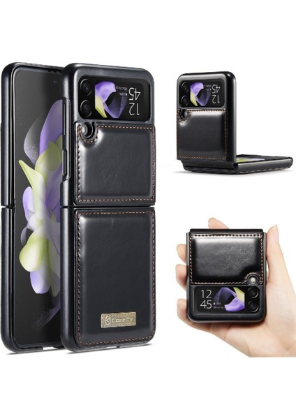 Samsung Galaxy Z Flip 4 Için Flip Case 5g Kickstand Kart Tutucu Retro (Yurt Dışından)