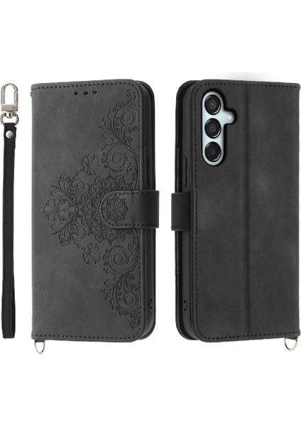 Samsung Galaxy Flip Kabartmalı Darbeye Bileklik Çoklu Için Flip Case (Yurt Dışından)
