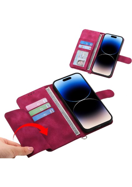 Samsung Galaxy Flip Kabartmalı Darbeye Bileklik Çoklu Için Flip Case (Yurt Dışından)