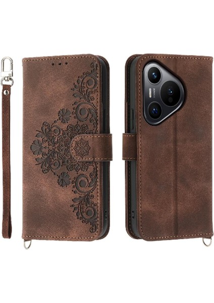 Pura 70 Çoklu Kredi Kartı Yuvaları Bileklik Için Flip Case (Yurt Dışından)