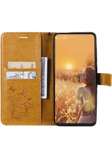 Oppo Oppo 5G/A53S 5g Pu Deri Kart Yuvası Standı Kapak ile Flip Case (Yurt Dışından)