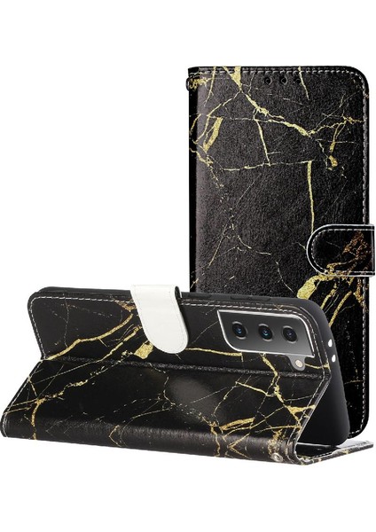 Samsung Galaxy S21 Artı Tam Koruma Kartı Yuvaları Tutucu Pu Için Flip Case (Yurt Dışından)