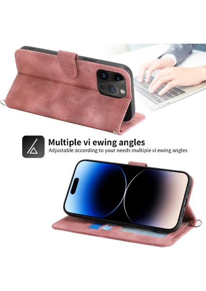 Iphone 14 Için Flip Case Pro Max Darbeye Çoklu Kredi Kartı Yuvaları (Yurt Dışından)