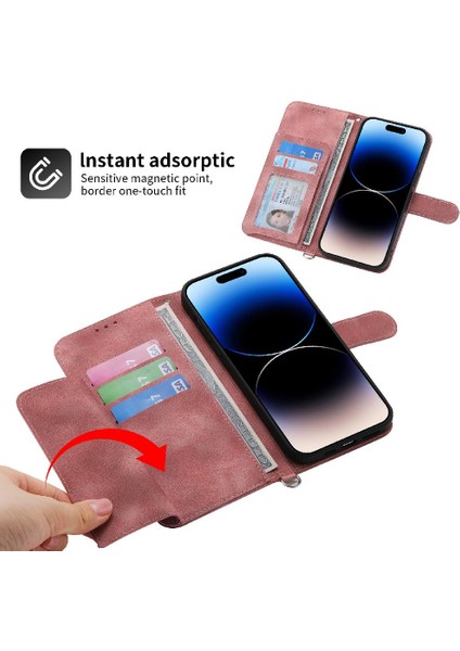 Iphone 14 Için Flip Case Pro Max Darbeye Çoklu Kredi Kartı Yuvaları (Yurt Dışından)