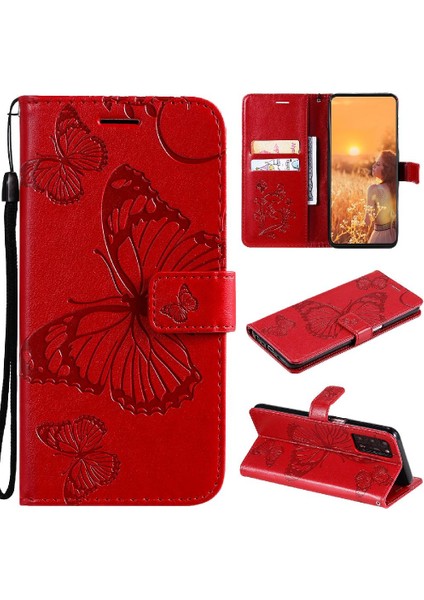 Oppo Oppo 5G/A53S 5g Pu Deri Kart Yuvası Standı Kapak ile Flip Case (Yurt Dışından)
