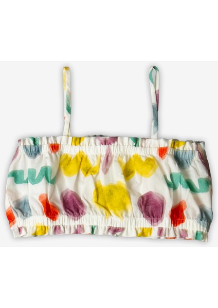Nora Desenli Kız Çocuk Crop Top