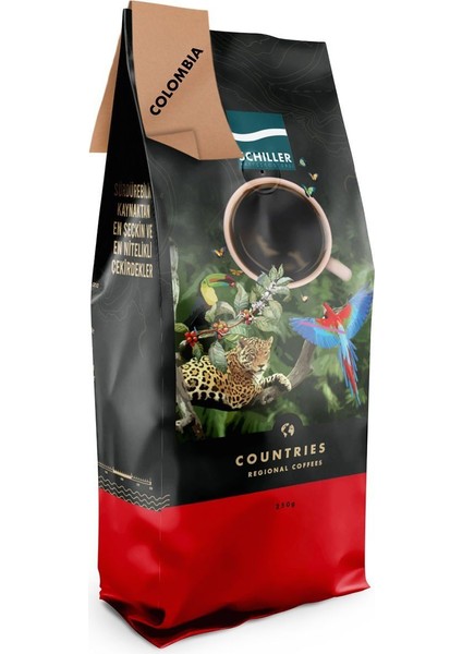 Countries Colombia Ep Excelso Antioquıa, Medellin Çekirdek Kahve 250 gr