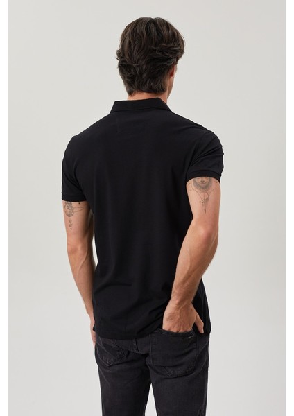 Pamuk Polo Yaka Basic Erkek T-Shırt
