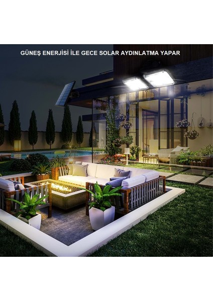 Dış Mekan Için Solar Aydınlatma 120 Led, Hareket Sensörlü, IP65 Su Geçirmez, Bahçe, Şarjlı Duvar Lambası modelleri