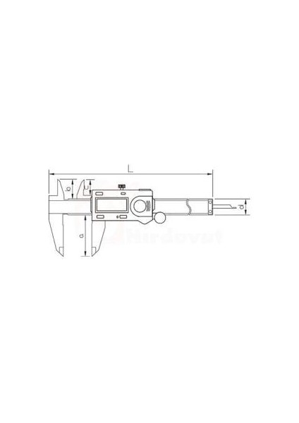 AS-307 Dijital Kumpas 0-300 mm Abs Tip